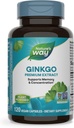 Τρόπος της φύσης Premium εκχύλισμα Ginkgo, μνήμη και συγκέντρωση*, 120 κάψουλες