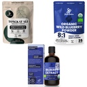 Ζούγκλα Σκόνη Ultimate Ανδρική Υγεία & Ευεξία Bundle: 5oz Tongkat Ali Powder, 5oz Wild Blueberry Powder & 3.4oz Βιολογικό Bilberry Liquid Extract - Premium Συμπληρώματα για Drive, Πάθος, Ματιές