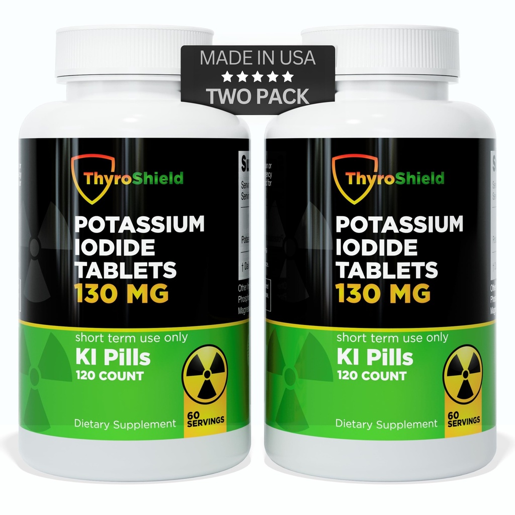 Δισκία ιωδιούχου καλίου - 130 mg δισκία ιωδίου για έκθεση σε ακτινοβολία 