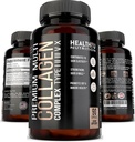 Premium Multi Collagen Peptides Pills - Υδρολυμένες κάψουλες κολλαγόνου για άνδρες και γυναίκες Τύποι 1 2 3 5 10 - Συμπληρώματα κολλαγόνου για άνδρες - Colageno Hidrolizado Pastillas para Hombre Mujer 90 caps