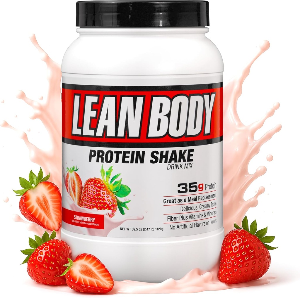 Λαμπράντα Διατροφή Λεπίδα Σώμα Hi-Protein Shake, Φράουλα, 2.47-Pound Tub Συσκευασία φράουλα μπορεί να VARY