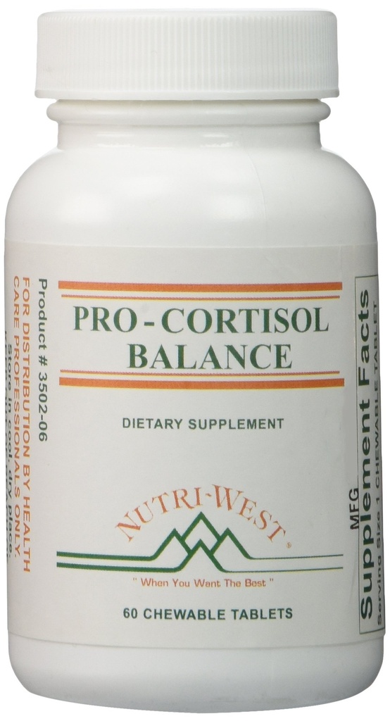 Pro- Cortisol Balance - 60 Μασώμενα δισκία από την Nutri West