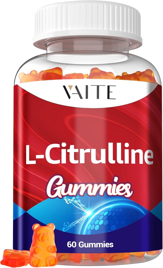 L Citrulline Gummies για τους άνδρες - ισχυρός αγγειοδιασταλτικός με ασβέστιο, 1600mg ανά υπηρεσία, επιπλέον δύναμη, ενισχύει Nitroxyl και Nitric Oxide παραγωγή, υποστηρίζει την ενέργεια και την αντοχή, 60 μασώμενα Gummy