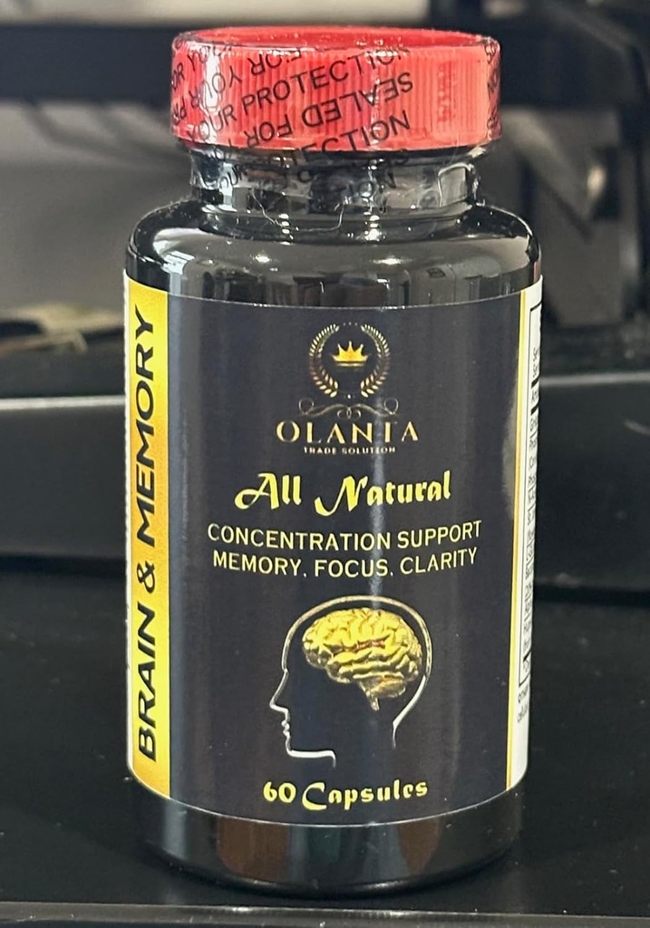 Συμπληρώματα εγκεφάλου και μνήμης - ανοσοποιητική υποστήριξη, συμπλήρωμα μνήμης υποστήριξης και εστίασης με συμπληρώματα Ginkgo Biloba, υποστηρίζει λειτουργία εγκεφάλου - 1 φιάλη 60 κάψουλες