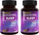 BioEmblem Natural Sleep Aid for Adults with Melatonin, Valerian Root, Suntheanine & More 
