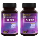 BioEmblem Natural Sleep Aid for Adults with Melatonin, Valerian Root, Suntheanine & More 