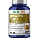 NusaPure Brewers Yeast 1000mg 200 Χορτοφαγικά Caps (Non-GMO, Vegan)