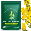 Mullein Gummies για το Lung Detox, 2000mg Mullein Leaf Extract για την αναπνευστική & πνευστική & ανοσοποιητική υποστήριξη, Βιολογικό συμπλήρωμα βοτάνων Mullein για την ανακούφιση των βλεννογόνων για το αναπνευστικό, ανοσοποιητικό, Vegan 60 Gummies