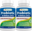 Best Naturals Probiotic 10 Strains 30 Billion Ράφι Σταθερή 120 Veggie Caps (120 Count (Pack of 2))