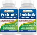 Best Naturals Probiotic 10 Strains 30 Billion Shelf Stable 120 Veggie Caps (120 Count (Pack of 2))