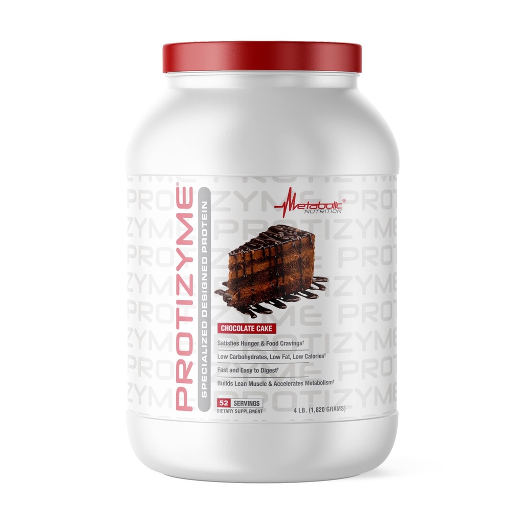 Μεταβολική Διατροφή, Protizyme, 100% σκόνη πρωτεΐνης ορού γάλακτος, υψηλής πρωτεΐνης, χαμηλής περιεκτικότητας σε υδατάνθρακες, χαμηλής περιεκτικότητας πρωτεΐνης ορού γάλακτος, Digestive Ένζυμα, 24 Ουσιώδεις Βιταμίνες και Ορυκτά, 4 Λίρες, 52 Μερίδες
