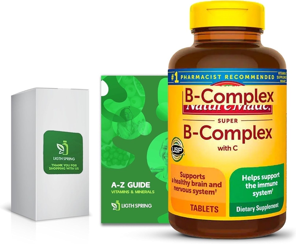 Super B- Complex με C, 460 Δισκία με Αποκλειστικές Βιταμίνες & Ορυκτά A έως Z - Better Ligth&Spring Guide (2 Προϊόντα)