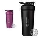 BlenderBottle 24 Ounce από ανοξείδωτο χάλυβα κύπελλα με σύρμα Whisk, Plum και μαύρο