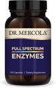 Δρ. Mercola Full Spectrum Enzymes - 22 Διαφορετικά Ένζυμα - Υποστηρίζει Digestive & Immune Health - Βοηθά Digest Carbohydrates, Fats, Proteins & Fiber - Μη ΓΤΟ, Χωρίς γλουτένη & Χωρίς σόγια - 90 κάψουλες