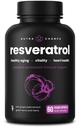 NutraChamps Resveratrol συμπλήρωμα, Extra Formula δύναμης για υγιή γήρανση, ανοσοποιητική υποστήριξη, 60 κάψουλες Vegan με Trans-Resveratrol, πράσινο φύλλο τσαγιού, Acai Berry & εκχύλισμα σπόρων σταφυλιών