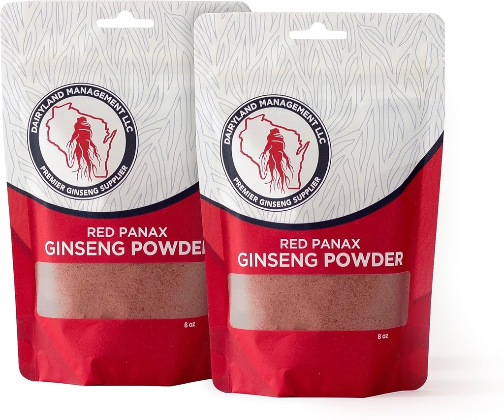 Κόκκινο Panax Ginseng σκόνη με φυσικά Ginsenosides (16 oz)- Υποστηρίζει υγιή ενέργεια, ζωτικότητα, Mood και More, κορεατική Panax Ginseng Root σκόνη για smoothies, καφέ ή ποτά (2 συσκευασίες)