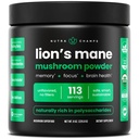NutraChamps Organic Lions Mane Powder - 2000mg Ισχυρό Nootropic για Μνήμη, Εστίαση, Ανοσολογική Υποστήριξη - Vegan Lion’s Mane Mushroom Powder Supplement με φυσικά Occurring Beta-Glucans - 8oz