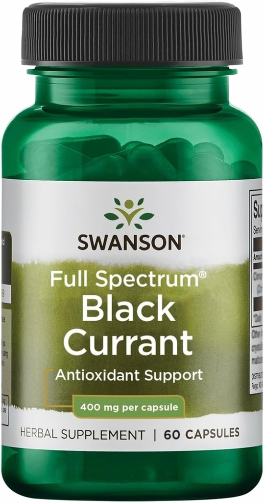 Swanson Full Spectrum Μαύρο Σταφύλι 400 Milligrams 60 Κάψουλες