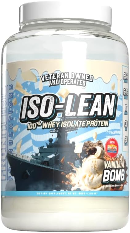 Isolean, 100% πρωτεΐνη Whey Isolate, γρήγορη απορρόφηση, Iso Lean, χαμηλή ζάχαρη, Maximize Recovery, 25 γραμμάρια ανά υπηρεσία, Veteren Ιδιοκτησία και λειτουργία (28 εξυπηρετούν, Vanilla Bean)