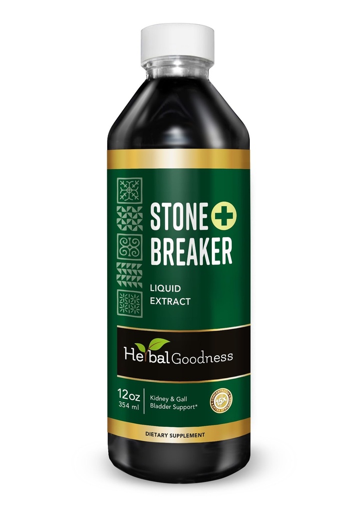 Herbal Goodness Stone Breaker - Organic Chanca Piedra Stone Kidney Breaker και Dissolver με καθαρισμό της χοληδόχου κύστης για το νεφρό και τη χοληδόχο κύσταλλο Flush (12.00 Fl Oz (Pack of 1))