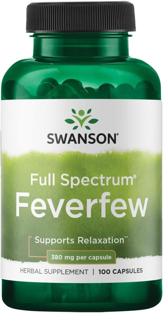 Swanson Feverfew 380 Milligrams 100 Κάψουλες