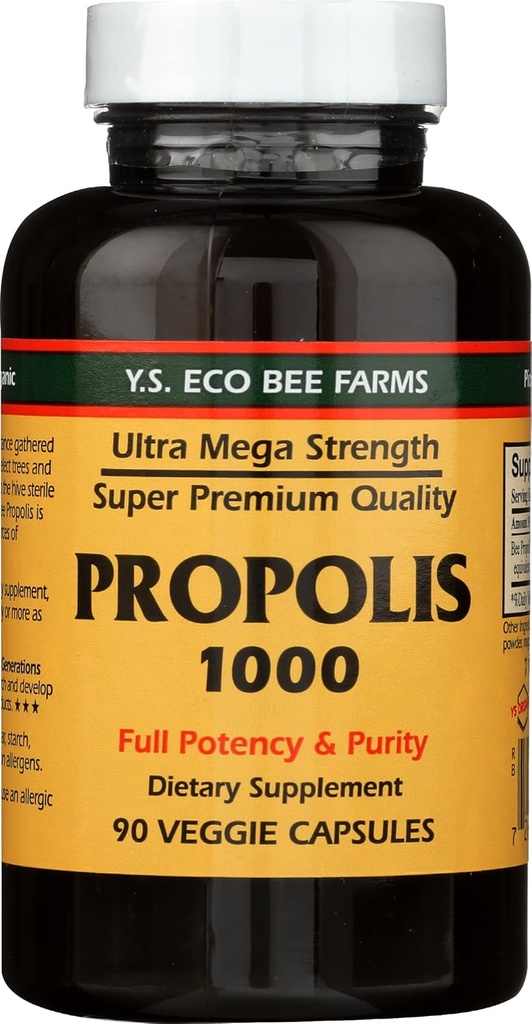 YS BEE FARMS Πρόπολη 1000 MG, 90 CT
