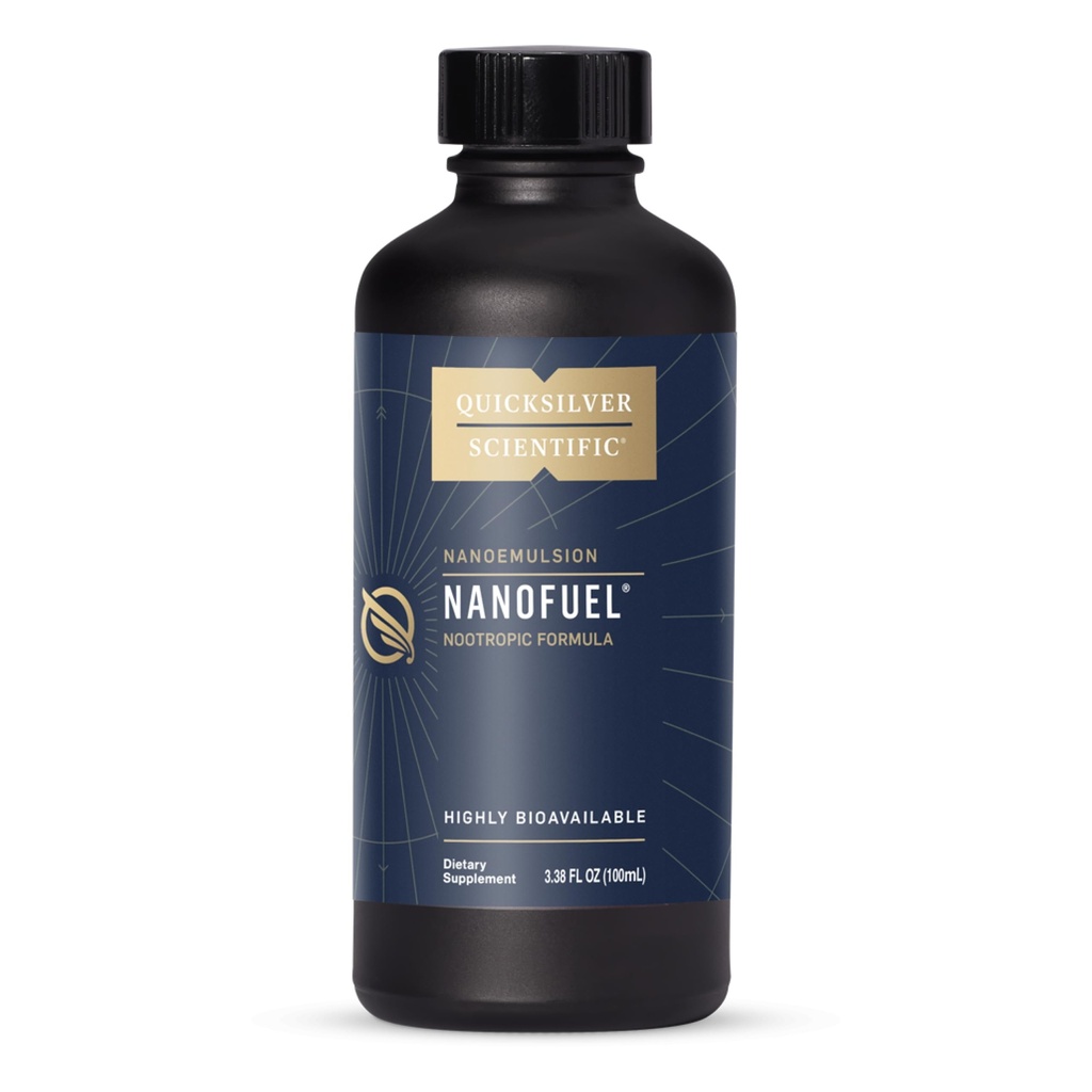 Quicksilver Scientific NanoFuel - Ενεργειακή Υποστήριξη - Nootropic Formula Σχεδιασμένο για να υποστηρίξει Focus + Παραγωγικότητα (3.38oz / 100ml)
