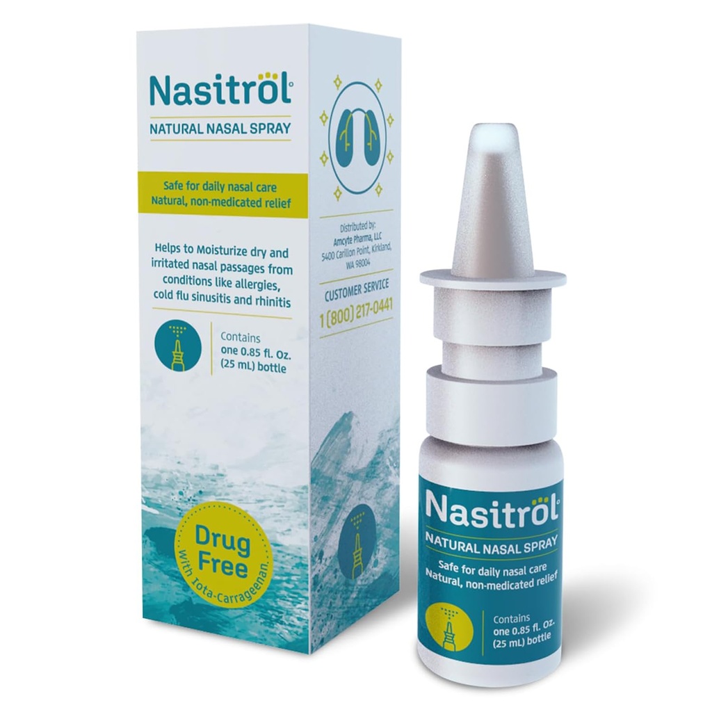 Φυσικό Nasινικό spray - All-Φυσικό ορόφων Mist για τη συμφόρηση και την καθημερινή φροντίδα της μύτης - Nasινικό σπρέι Απαραίτητο για το κρύο και τη γρίπη εποχή - άμεση ανακούφιση για ενήλικες και παιδιά - 25 mL μπουκάλι