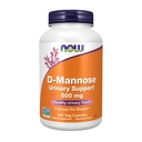 NOW Συμπληρώματα Τροφίμων, D-Mannose 500 mg, Μη ΓΤΟ Έργο Επαληθευμένο, Υγιεινή Ουρολοίμωξη *, 240 κάψουλες