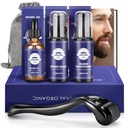 Γενετικό κιτ δώρων - Oil,Wash,Conditioner, Roller (Χρειάζεται Μήκος: 0.25mm) για το Beard, τσάντα αποθήκευσης,Χαρακτηριστικά για το αγόρι του συζύγου Πατέρας Τον άνδρες