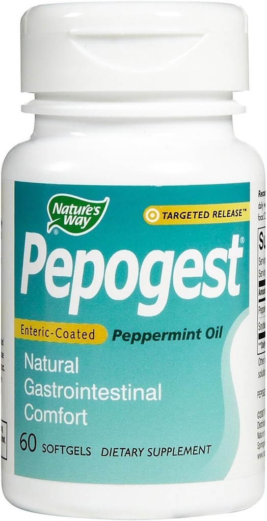 Τρόπος της φύσης - Pepogest Ec Peppermint Oil, 60 softgels