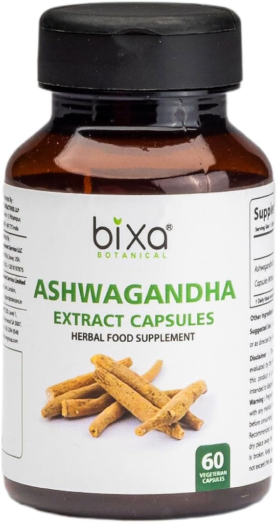 Bixa BOTANICAL Ashwagandha Extract (Withania Somnifera Root)  (60 κόμης (πακέτο του 1))