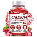 Κιτρικό ασβέστιο 1200mg Gummies με βιταμίνη D3: με ασβέστιο Μαγνήσιο ψευδάργυρο Βιταμίνη D3 K2 για τον μυ των οστών Ανοσοποιητικό - Ultimate Απορρόφηση Συμπλήρωμα ασβεστίου για γυναίκες & άνδρες, Χωρίς ζάχαρη