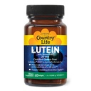 Country Life Lutein 20 mg - Certified Gluten-Free - Υποστήριξη για την υγεία των ματιών με Lutein και Zeaxanthin - Μειώνει το στέλεχος ματιών από τις οθόνες - Όχι μαγιά, καλαμπόκι, σιτάρι, γάλα - 60 Softgels