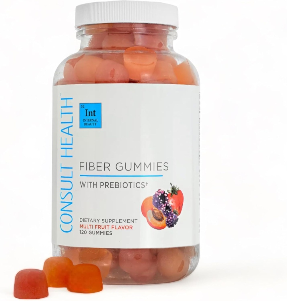 Συμβουλευτείτε τους Gummies συμπλήρωμα ινών υγείας - Ζάχαρη δωρεάν Multi Fruit Flavor - 6g Προβιοτικό φυτό με βάση Fiber Blend - 120 Count