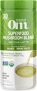 Om Mushroom Superfood Matcha Latte Blend – Πράσινο τσάι Mushroom Powder with Lion’s Mane, Reishi, Chaga & Turkey Tail – Focus, Calm & Stress Support – 8,47 oz Canister (30 services)