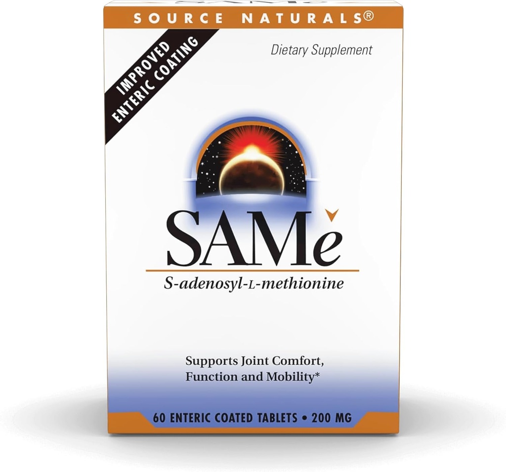 Source Naturals Same, Supports Joint Comfort, 200mg - 60 Enteric Coated Tablets