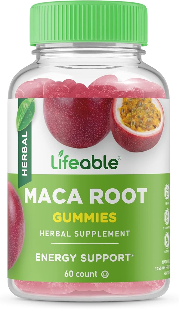 Ζωηρή Maca ρίζα Gummies 