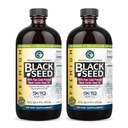 Amazing Herbs Premium Black Seed Oil - Χωρίς γλουτένη, μη ΓΤΟ, Ψυχρό Πιέζεται Nigella Sativa Aids σε Digestive Υγεία, Ανοσοποιητική Υποστήριξη, λειτουργία εγκεφάλου - 16 Fl Oz (πακέτο του 2)