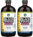 Amazing Herbs Premium Black Seed Oil - Χωρίς γλουτένη, μη ΓΤΟ, Ψυχρό Πιέζεται Nigella Sativa Aids σε Digestive Υγεία, Ανοσοποιητική Υποστήριξη, λειτουργία εγκεφάλου - 16 Fl Oz (πακέτο του 2)