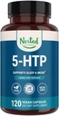 Φωλιασμένα φυσικά 5-HTP 100 mg (5-υδροξυτρυπτοφάνη) - Υποστήριξη ύπνου και διάθεσης - 5HTP συμπλήρωμα για φυσικά πηγασμένη σεροτονίνη - 120 μη ΓΤΟ, κάψουλες Vegan