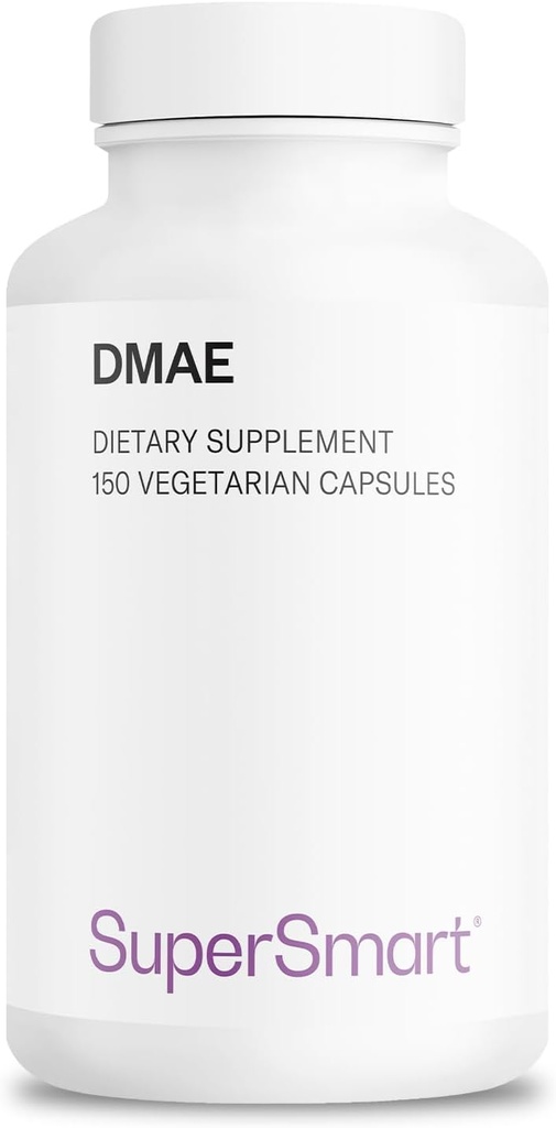 Supersmart - Συμπλήρωμα DMAE 390mg ανά ημέρα (διμεθυλαμινοαιθανόλη) - από DMAE Bitartrate - Choline Production 