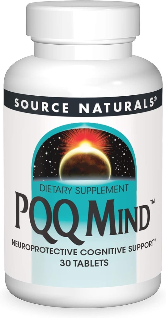 Source Naturals PQQ Mind, Νευροπροστατευτική Γνωστική Υποστήριξη* - 30 δισκία