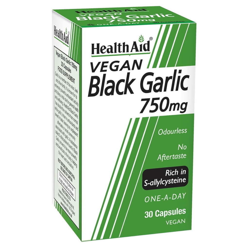 HealthAid Μαύρο Σκόρδο 30 Vegicaps 750 mg