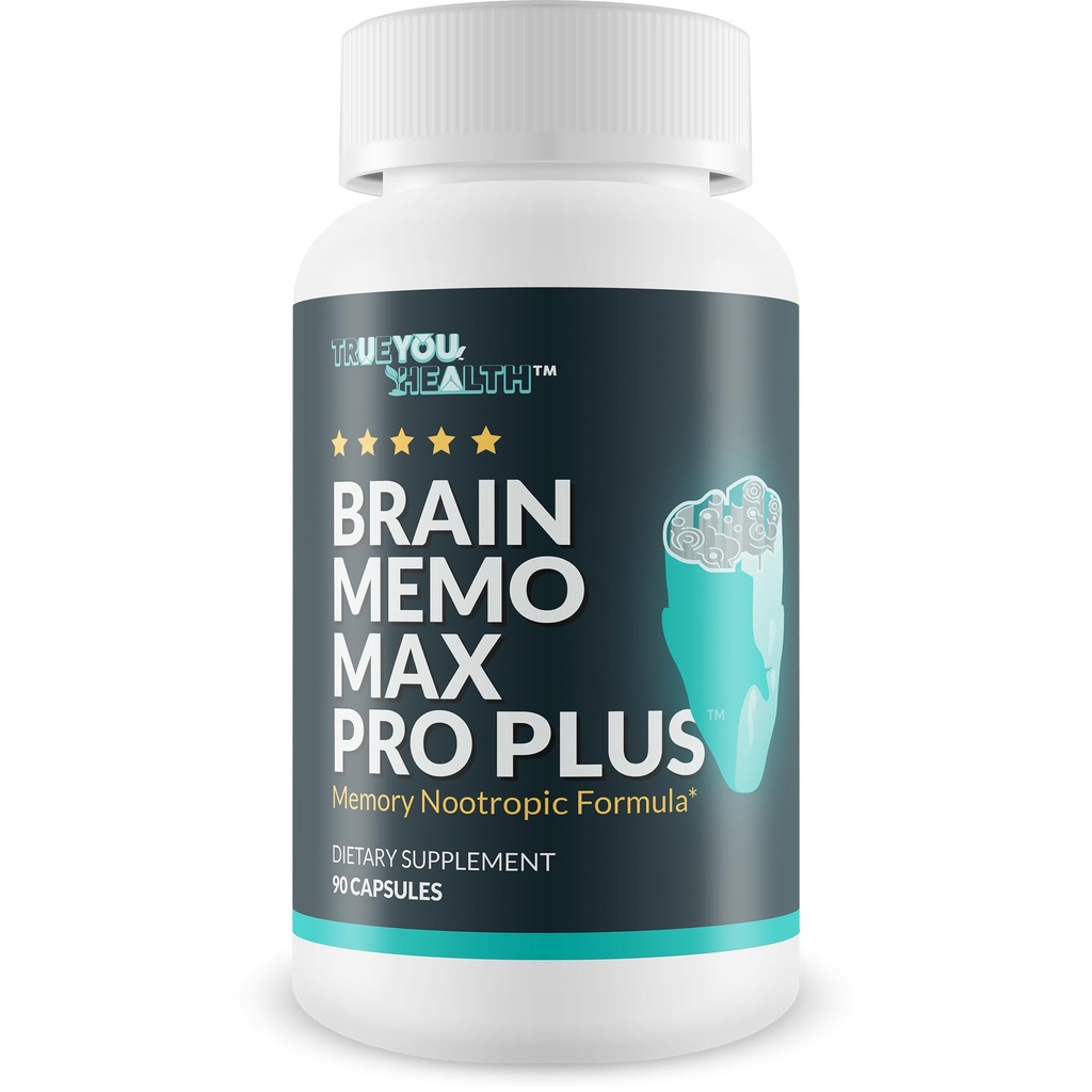 Brain Memo Max Pro Plus - Top Memory & Brain Memo Max Pro Supplement - Υποστήριξη βελτιωμένη μνήμη & ψυχική οξύτητα - Βοήθεια Φυσική λειτουργία εγκεφάλου - Υποστήριξη Εστίαση, ψυχική αποκατάσταση, & Ενέργεια