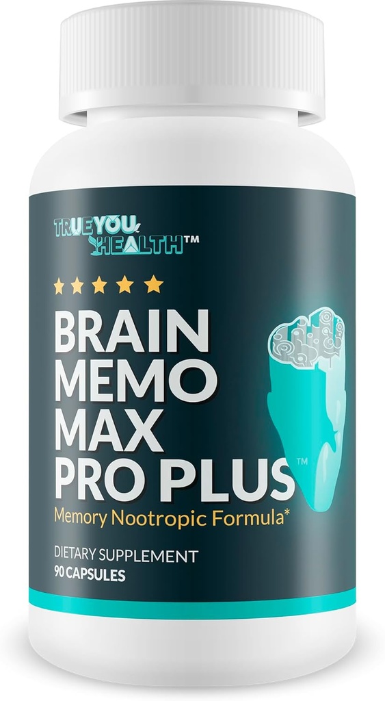 Brain Memo Max Pro Plus - Top Memory & Brain Memo Max Pro Supplement - Υποστήριξη βελτιωμένη μνήμη & ψυχική οξύτητα - Βοήθεια Φυσική λειτουργία εγκεφάλου - Υποστήριξη Εστίαση, ψυχική αποκατάσταση, & Ενέργεια