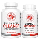 Silver Fern Gut Rehab Kit - 30 ημέρες προσφοράς - Καθαρίστε καθημερινά (1 μπουκάλι = 120 κάψουλες) & Ultimate Probiotic (1 μπουκάλι = 60 κάψουλες) - Ανοσοσφαιρίνες & Spore Forming Probiotics