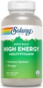 SOLARAY Once Daily High Energy Multivitamin for Women and Men - Ενεργειακά Συμπληρώματα - Immune Support w/Vitamin C, A, D and E, Vitamin B Complex, Trace Minerals, 60-Day Εγγύηση, 180 Serv, 180 VegCaps