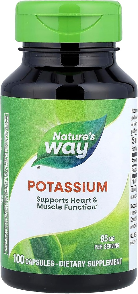 Natures Way Χηλικό σύμπλεγμα καλίου - 100 κάψουλες
