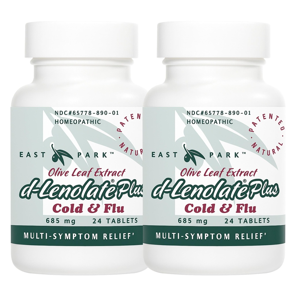 EAST PARK d-Lenolate Plus Ψυχρή & Γρίπη Ομοιοπαθητική Θεραπεία για Ενήλικες & Παιδιά 